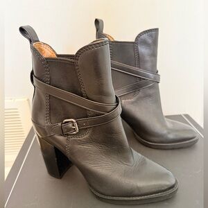 Coach leather ankle boots